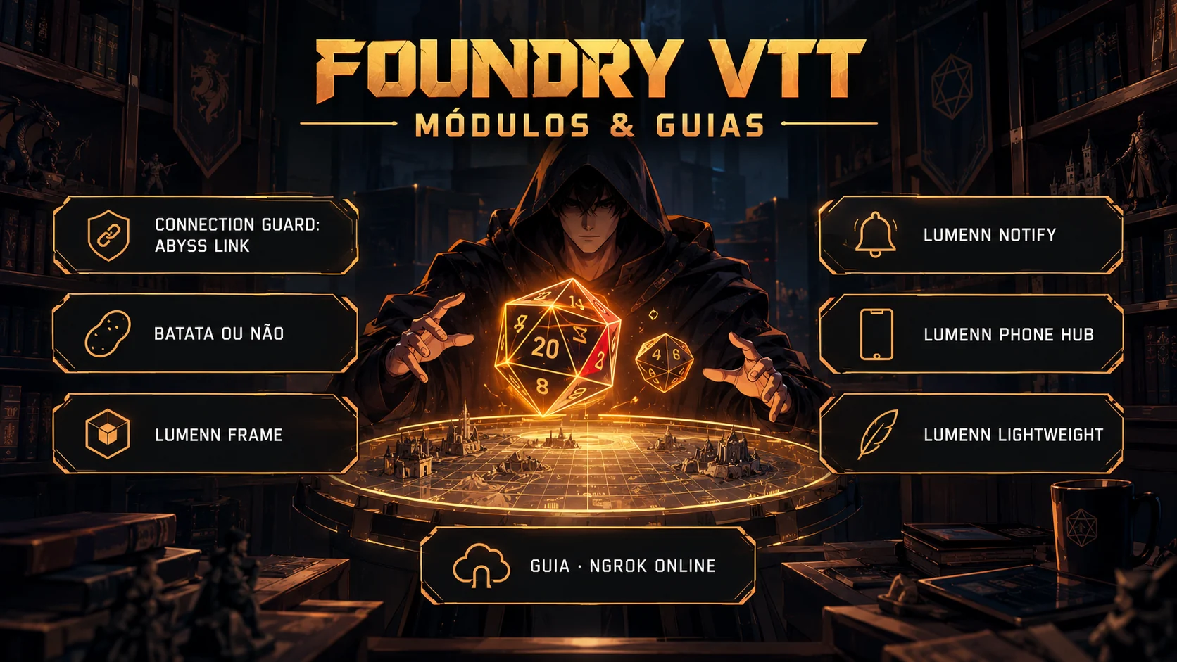 Banner dos módulos Foundry VTT